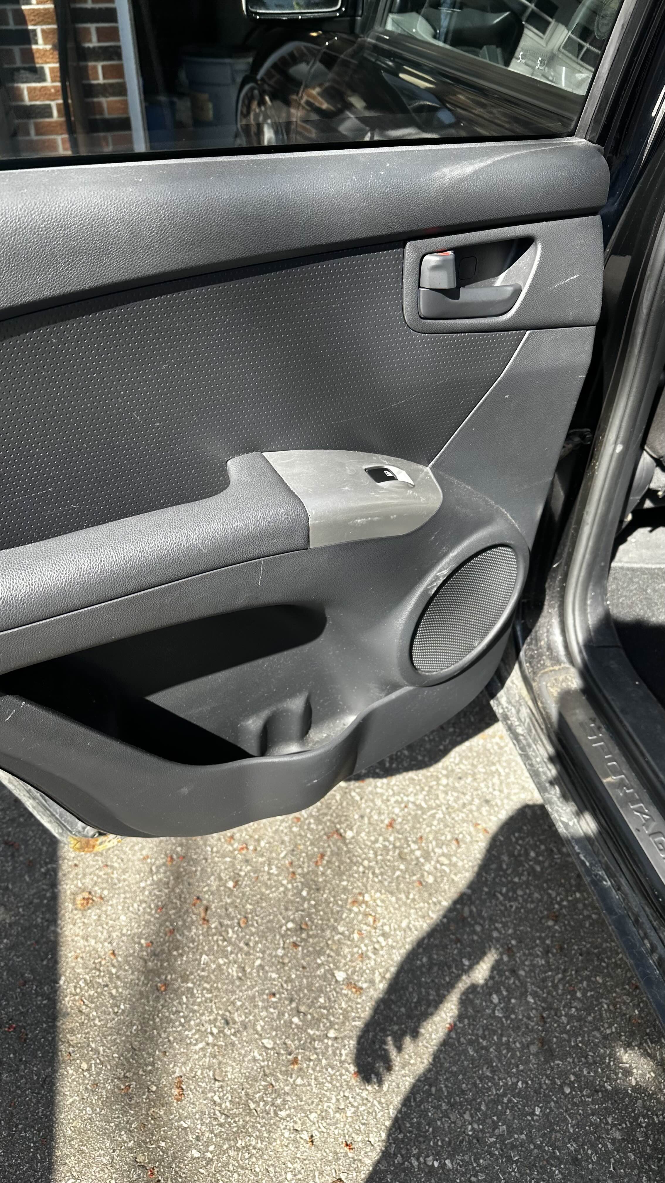 Rear door panel — before