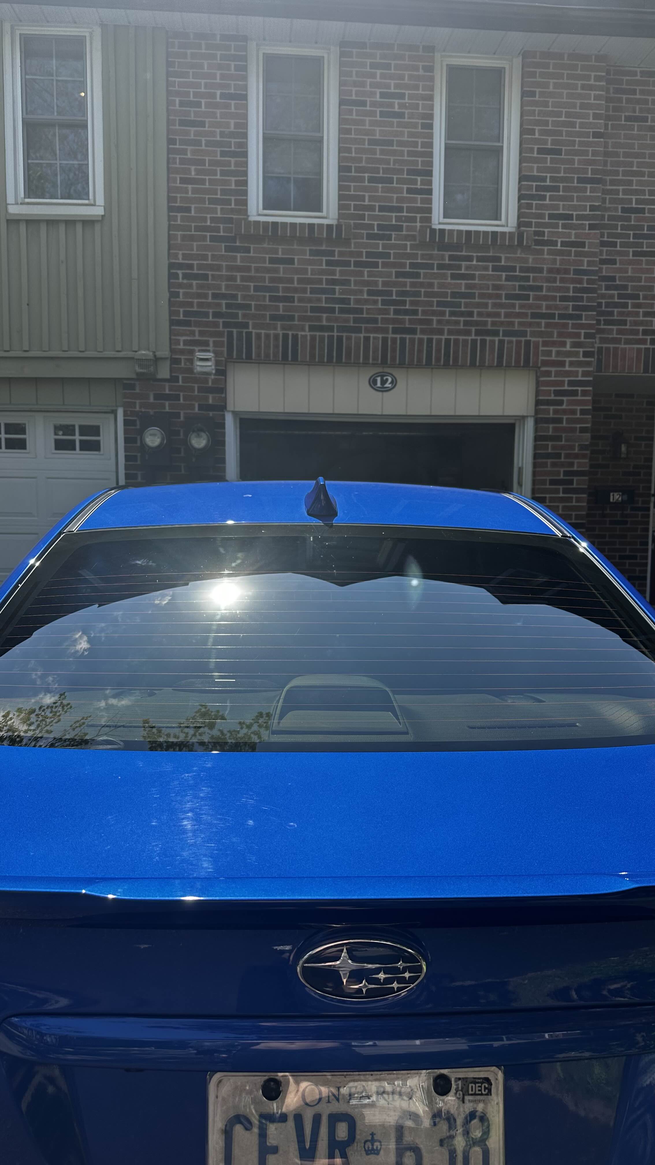 Roof & rear glass — after